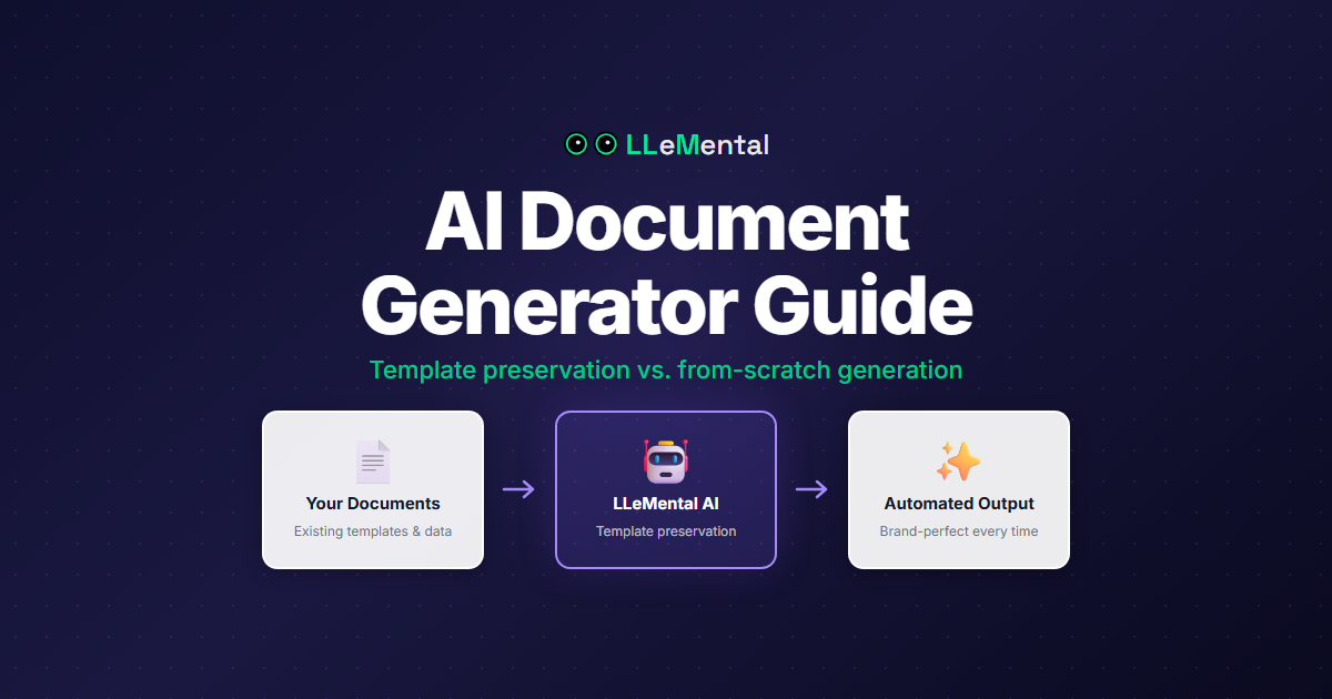 AI document generator transforming business workflows with automated document creation and template preservation